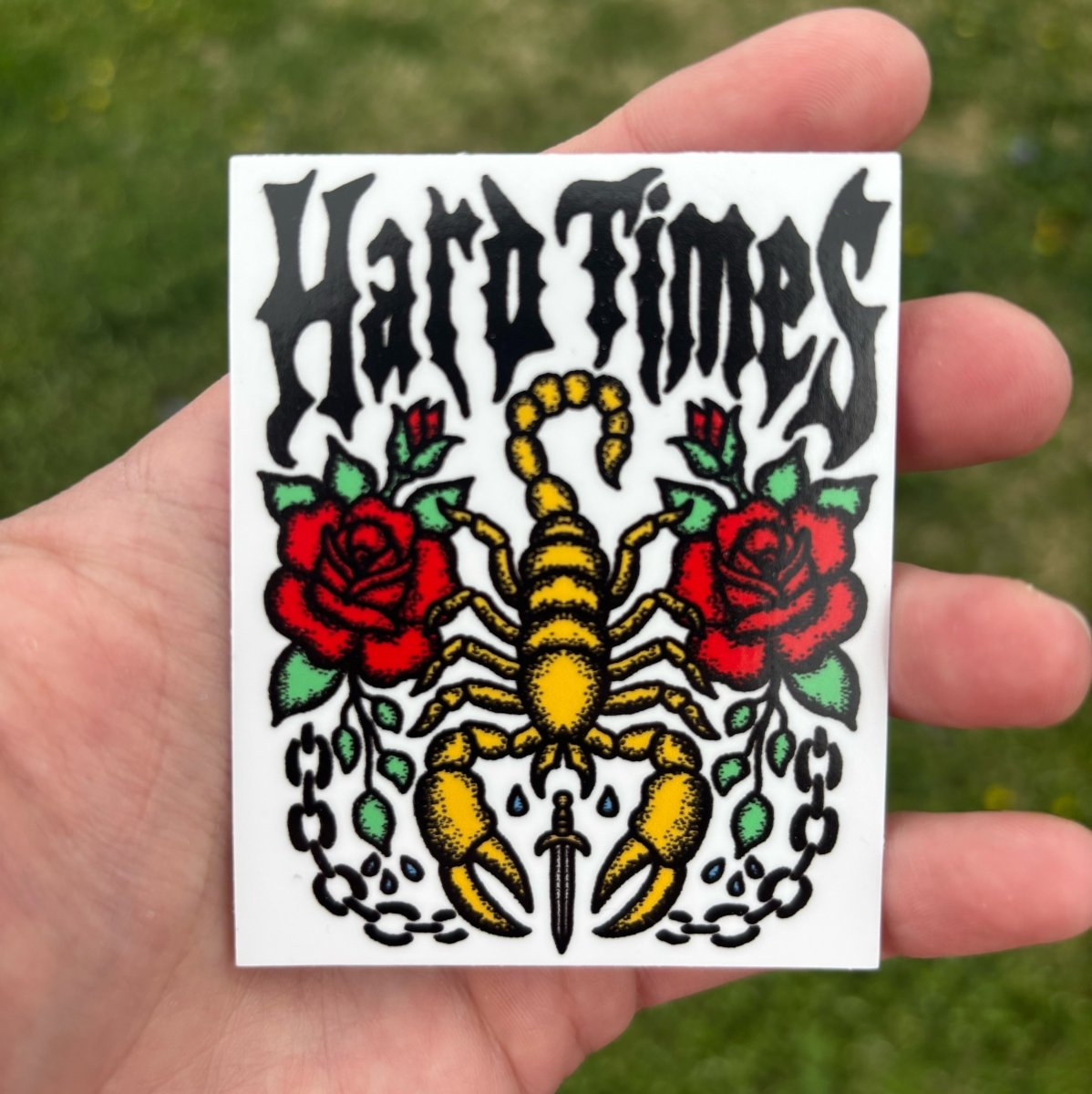 Hard times sticker - Sticker - Pretty Bad Co.