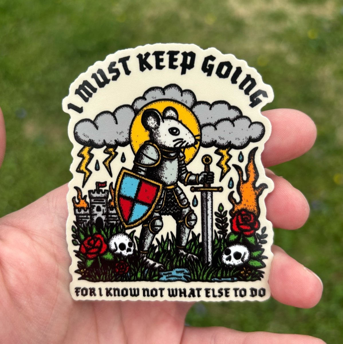 I must keep going sticker (2 sizes available) - Sticker - Pretty Bad Co.