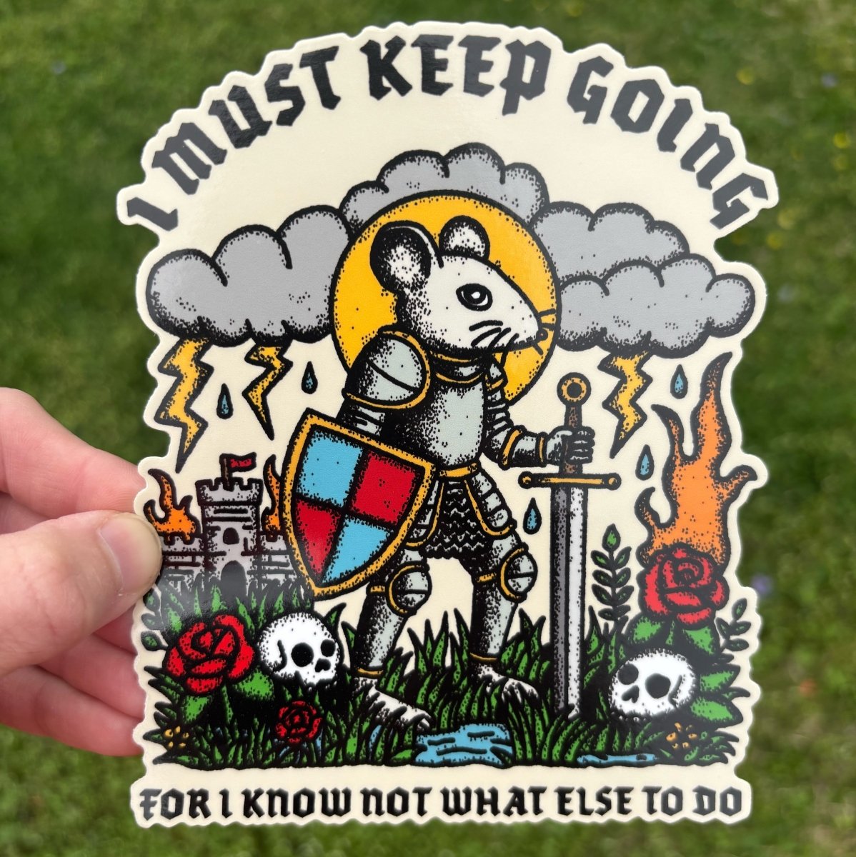 I must keep going sticker (2 sizes available) - Sticker - Pretty Bad Co.