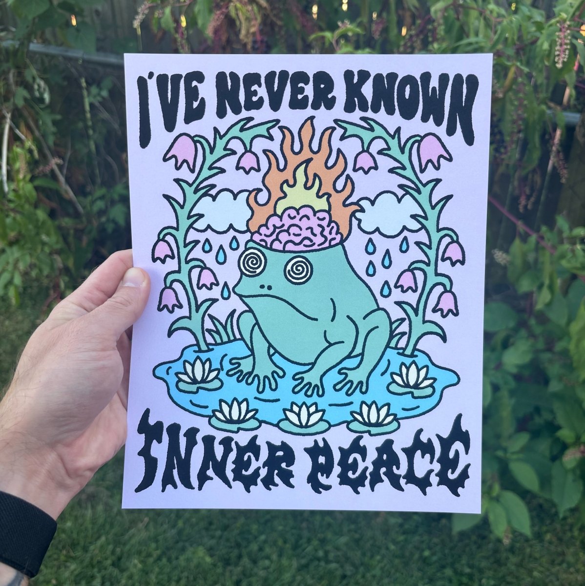 I've never known inner peace print - Print - Pretty Bad Co.