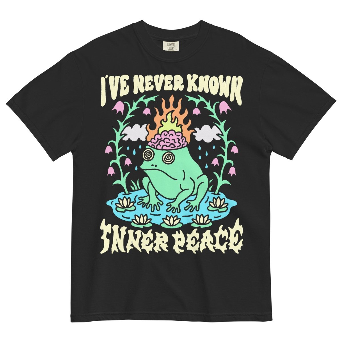 I've never known inner peace tshirt (black) - T-Shirt - Pretty Bad Co.