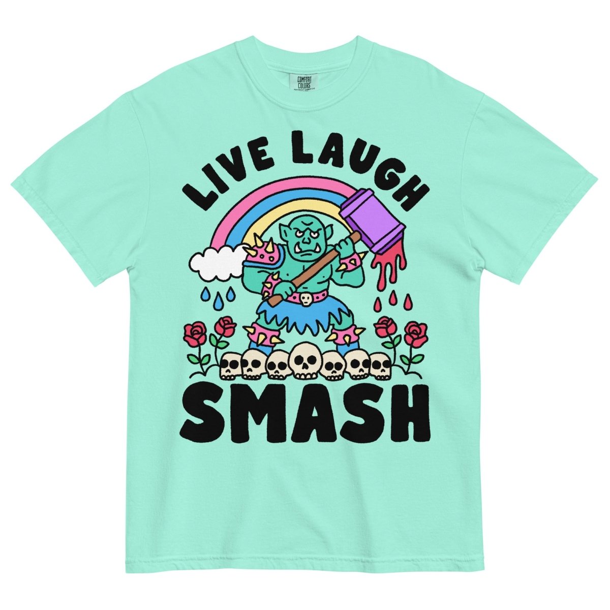 Live laugh smash tshirt (color) - Pretty Bad Co.