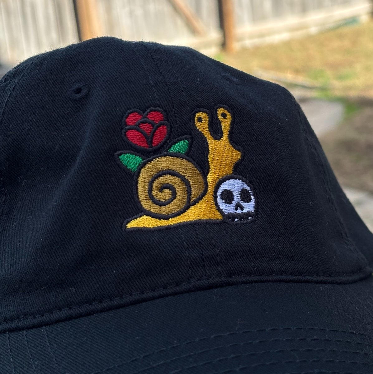 Snail garment washed hat (5 color options) - Dad Hat - Pretty Bad Co.