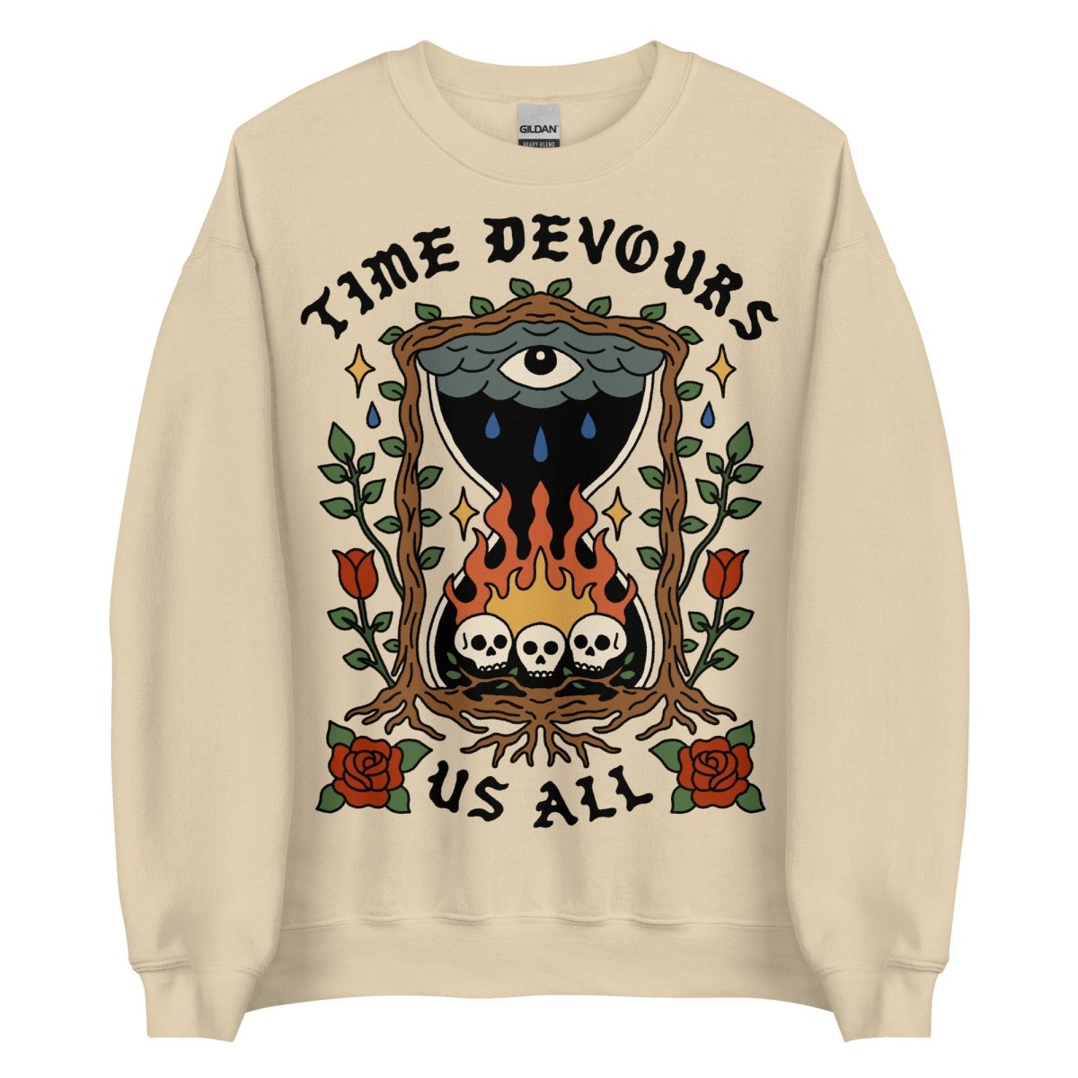 Time devours us all sweatshirt - Sweatshirt - Pretty Bad Co.
