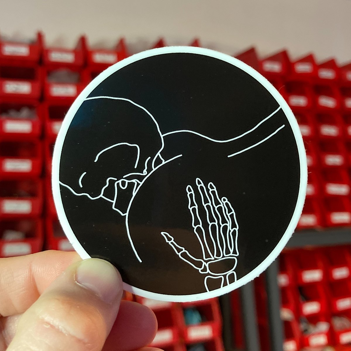Ass eating skull sticker - Sticker - Pretty Bad Co.