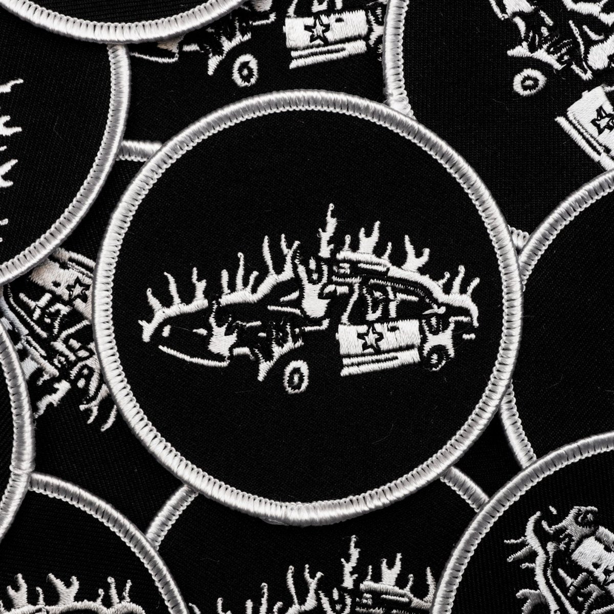 Burning Cop Car Patch - Patch - Pretty Bad Co.