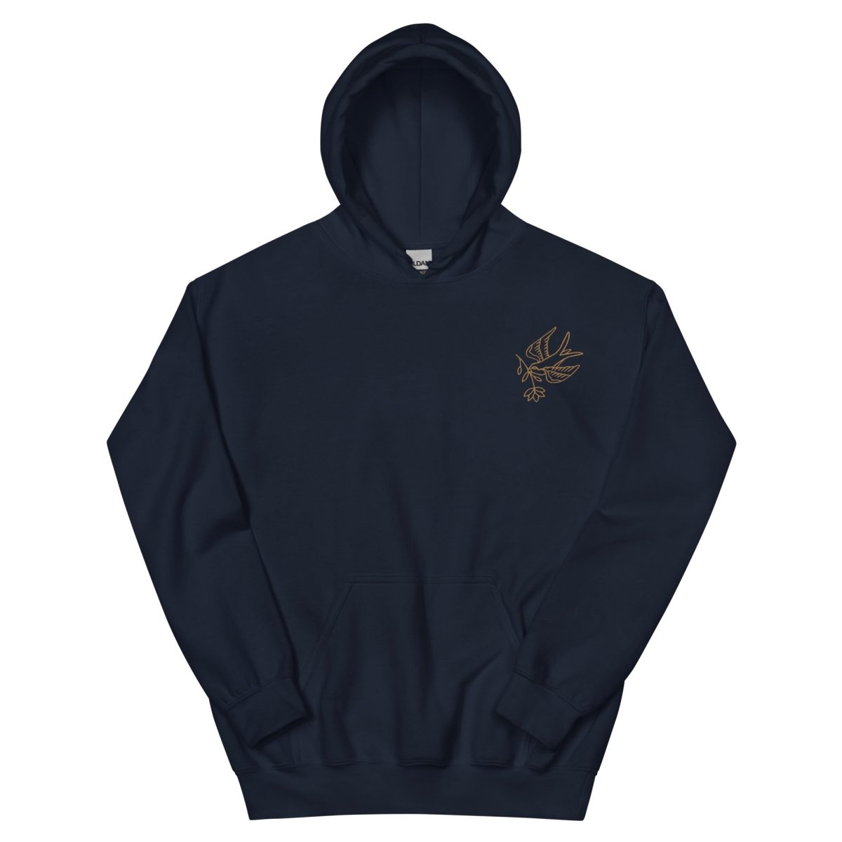Dove and Lilly Embroidered Hoodie - Hooded Sweatshirt - Pretty Bad Co.