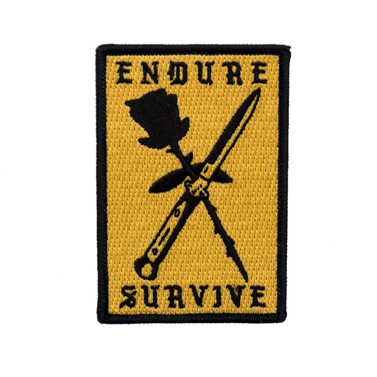 Endure Survive Rose and Switchblade Patch - Patch - Pretty Bad Co.