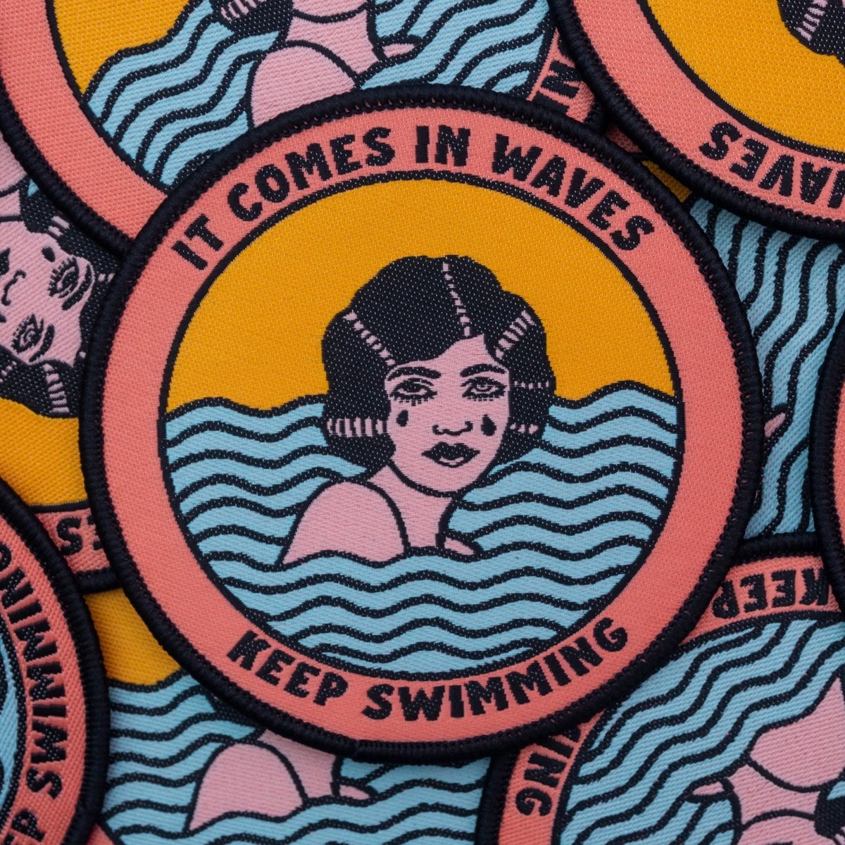 It Comes In Waves Patch - Patch - Pretty Bad Co.