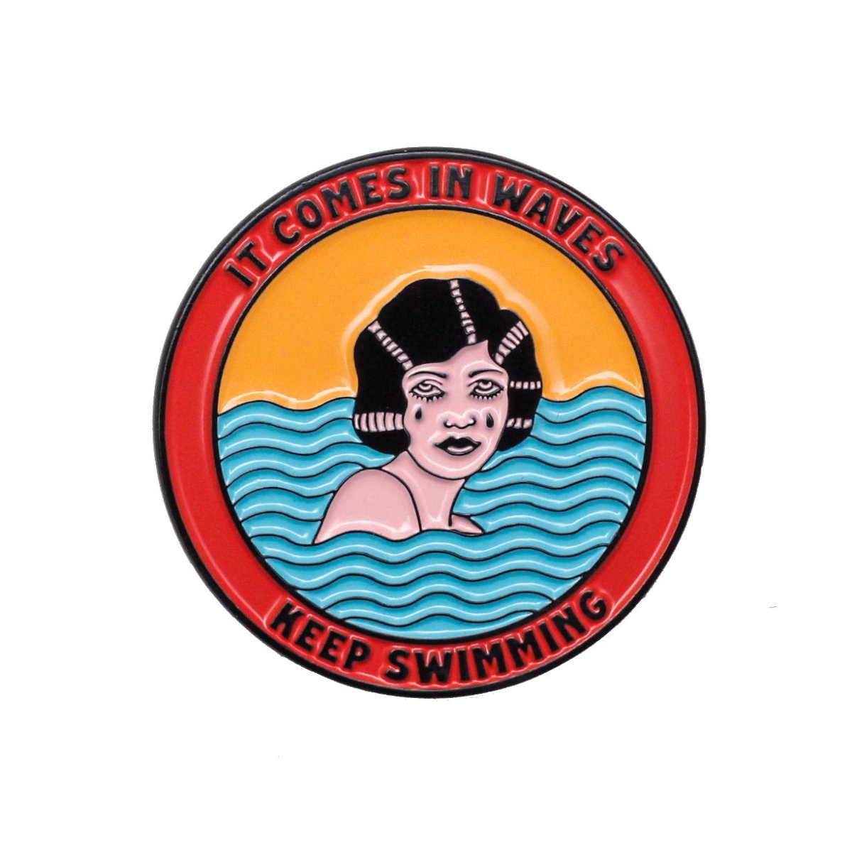 It Comes In Waves Pin - Enamel Pin - Pretty Bad Co.