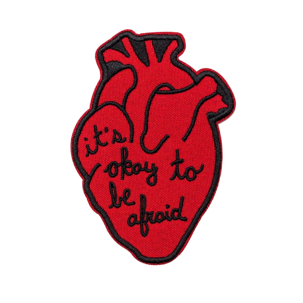 It's Okay To Be Afraid Anatomical Heart Patch – Pretty Bad Co.