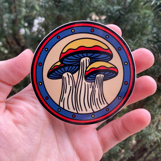 Mushrooms sticker - Sticker - Pretty Bad Co.