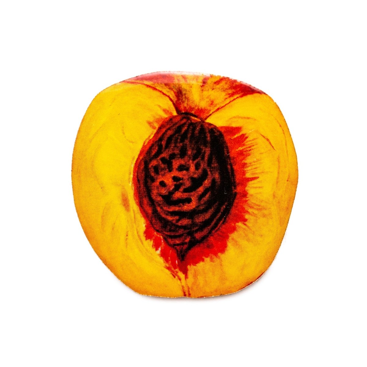 Peach Watercolor Pin - Enamel Pin - Pretty Bad Co.
