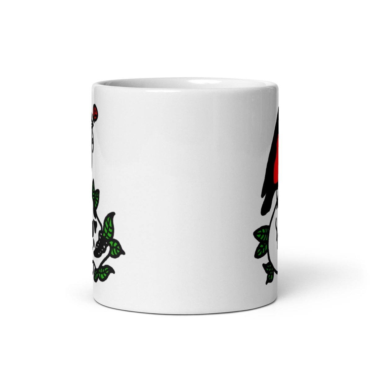 Red robin and skull mug - Mug - Pretty Bad Co.