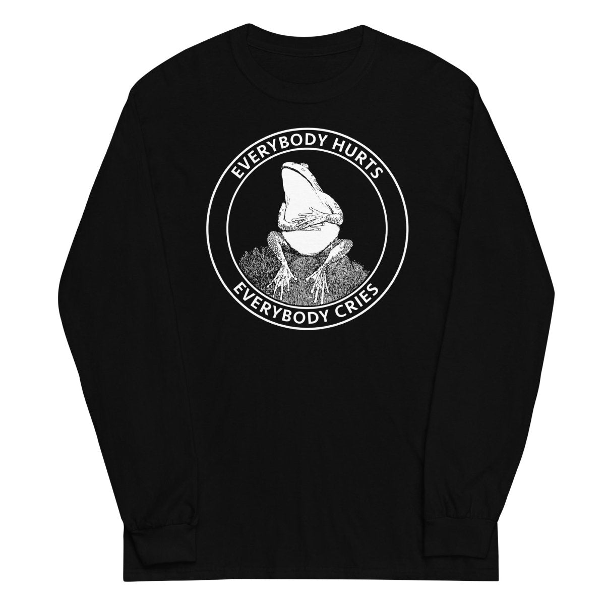 Sad frog long sleeve t-shirt - Long Sleeve T-Shirt - Pretty Bad Co.