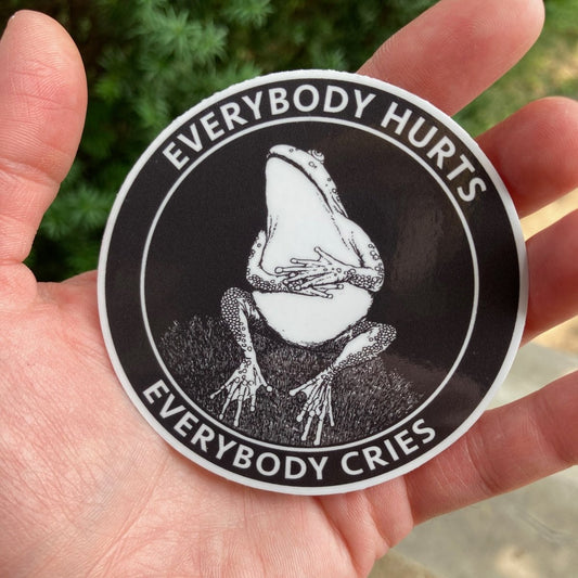 Sad Frog Sticker - Sticker - Pretty Bad Co.