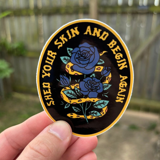 Shed Your Skin Sticker - Sticker - Pretty Bad Co.