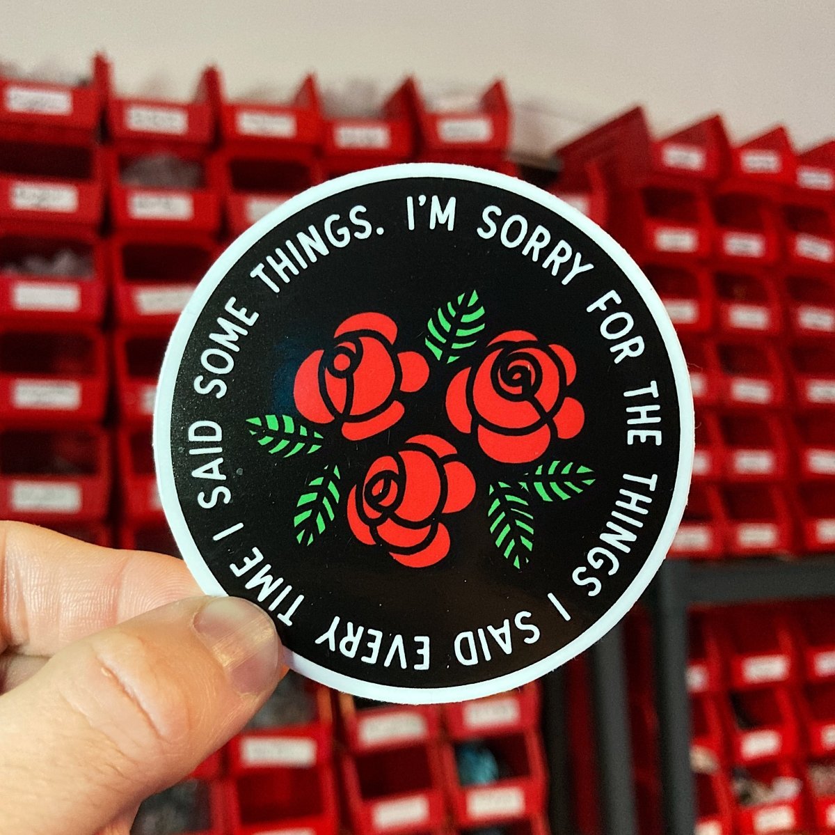 Sorry things sticker - Sticker - Pretty Bad Co.