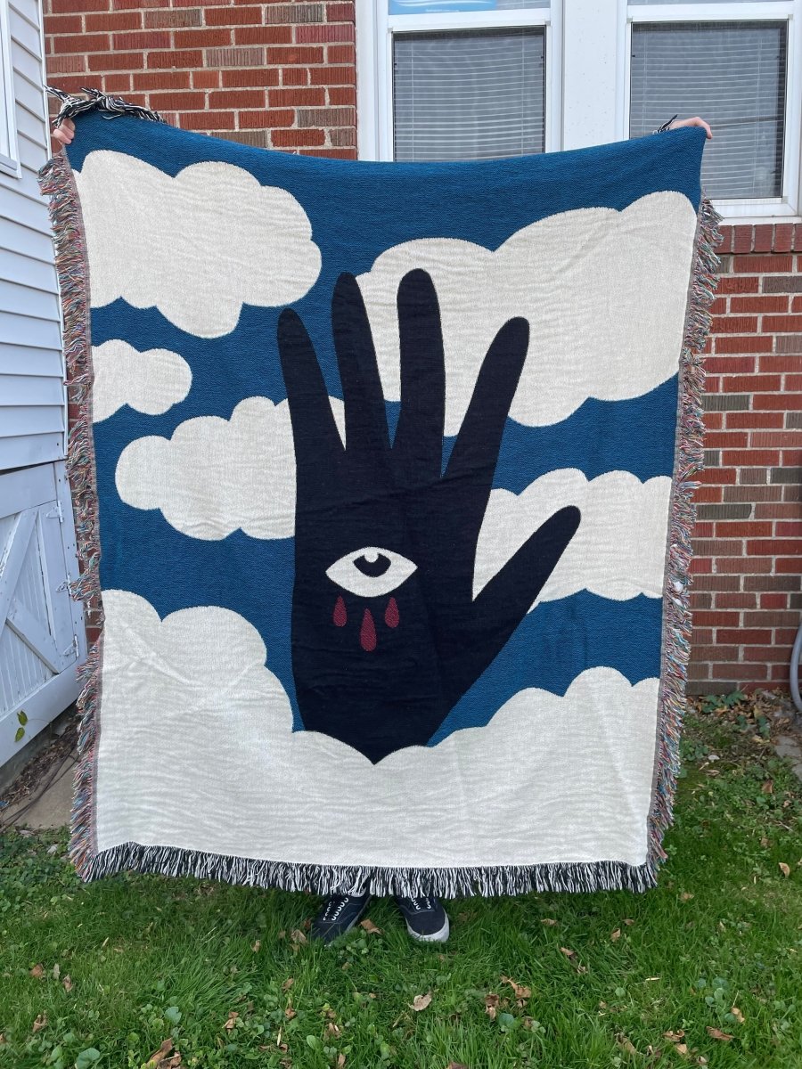 The more I see the less I know woven blanket - Woven Blanket - Pretty Bad Co.