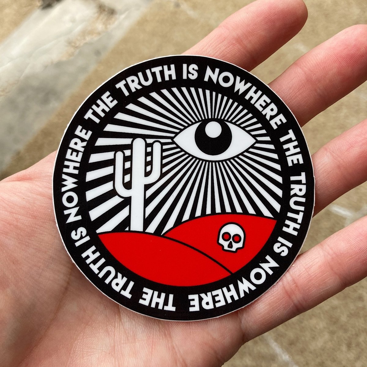 The truth is nowhere sticker - Sticker - Pretty Bad Co.