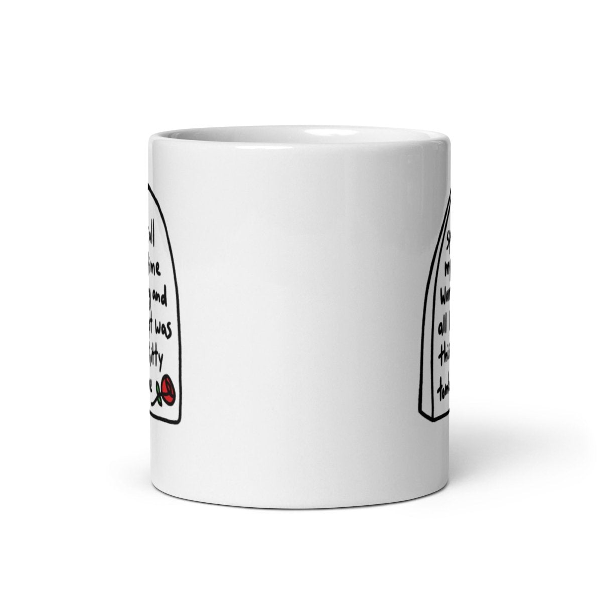 Worry Tombstone 11 oz Mug - Mug - Pretty Bad Co.