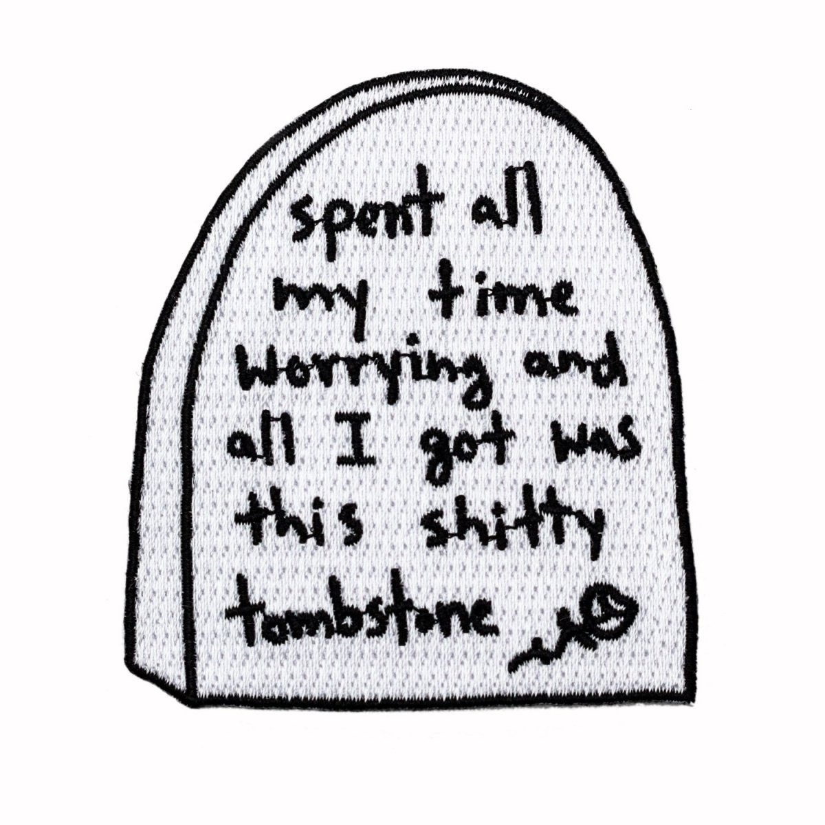 Worry Tombstone Patch - Patch - Pretty Bad Co.
