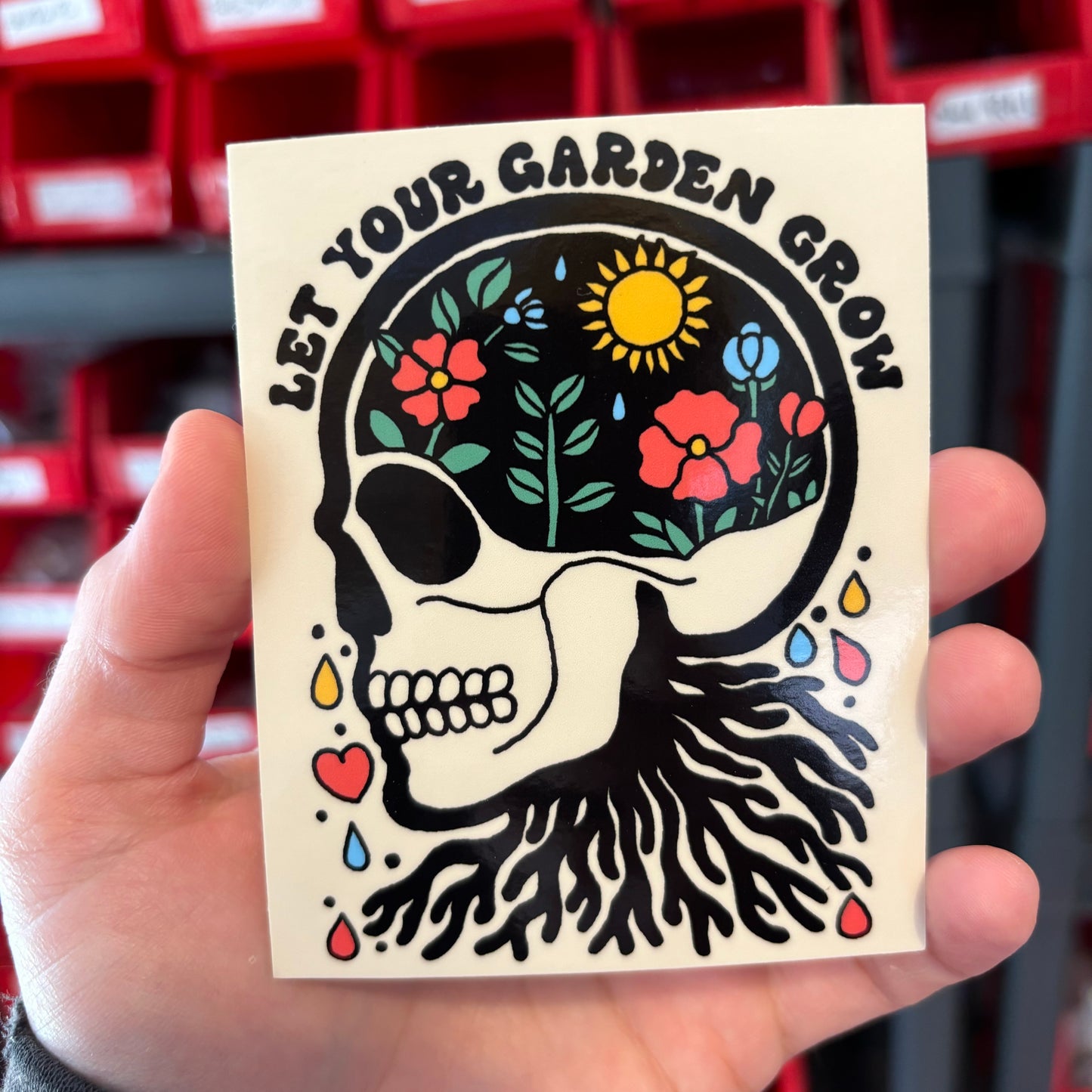 Let your garden grow sticker