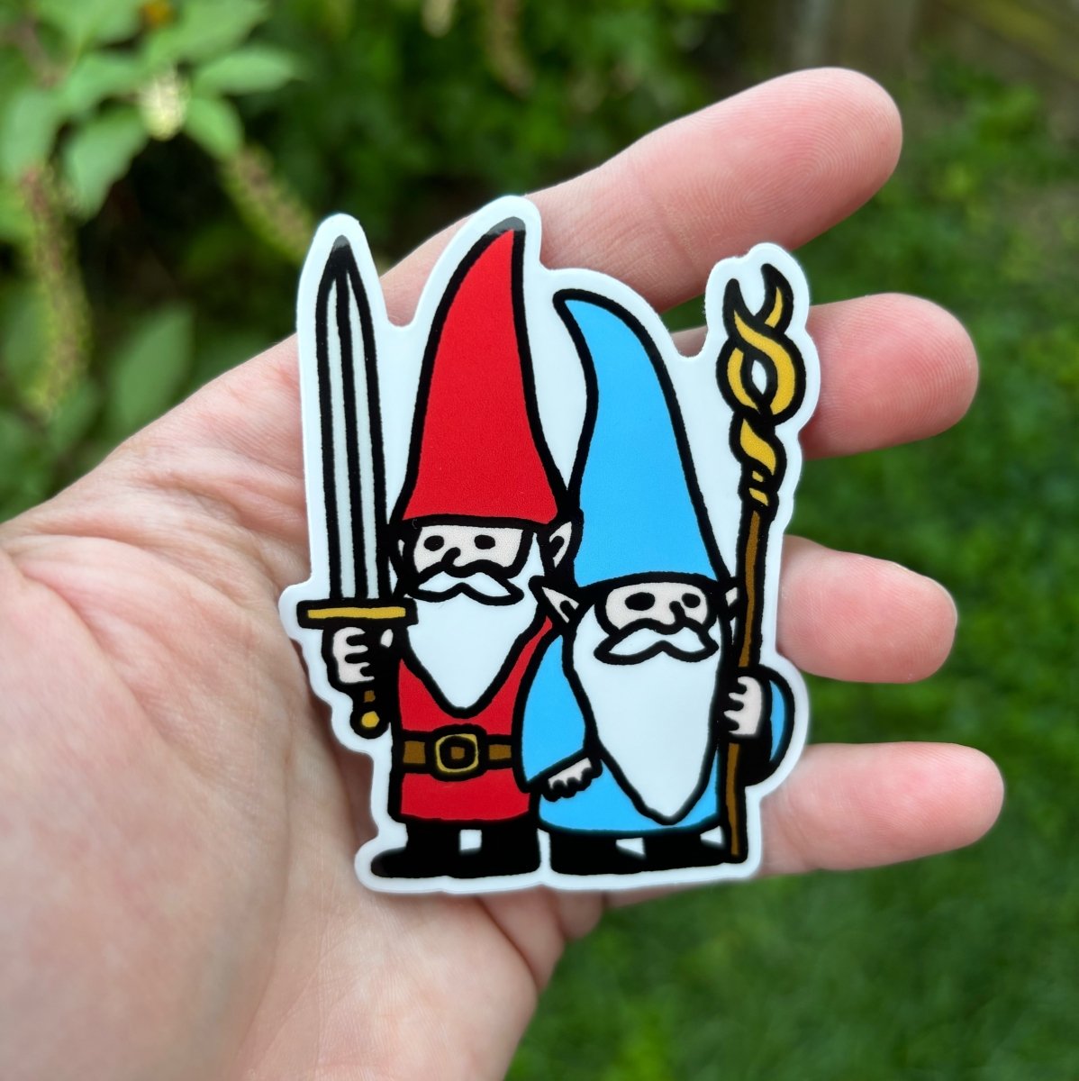 Battle gnomes sticker - Sticker - Pretty Bad Co.