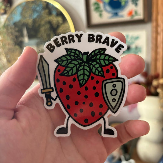 Berry brave sticker - Sticker - Pretty Bad Co.