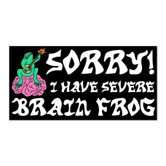 Brain Frog Bumper Sticker - Sticker - Pretty Bad Co.