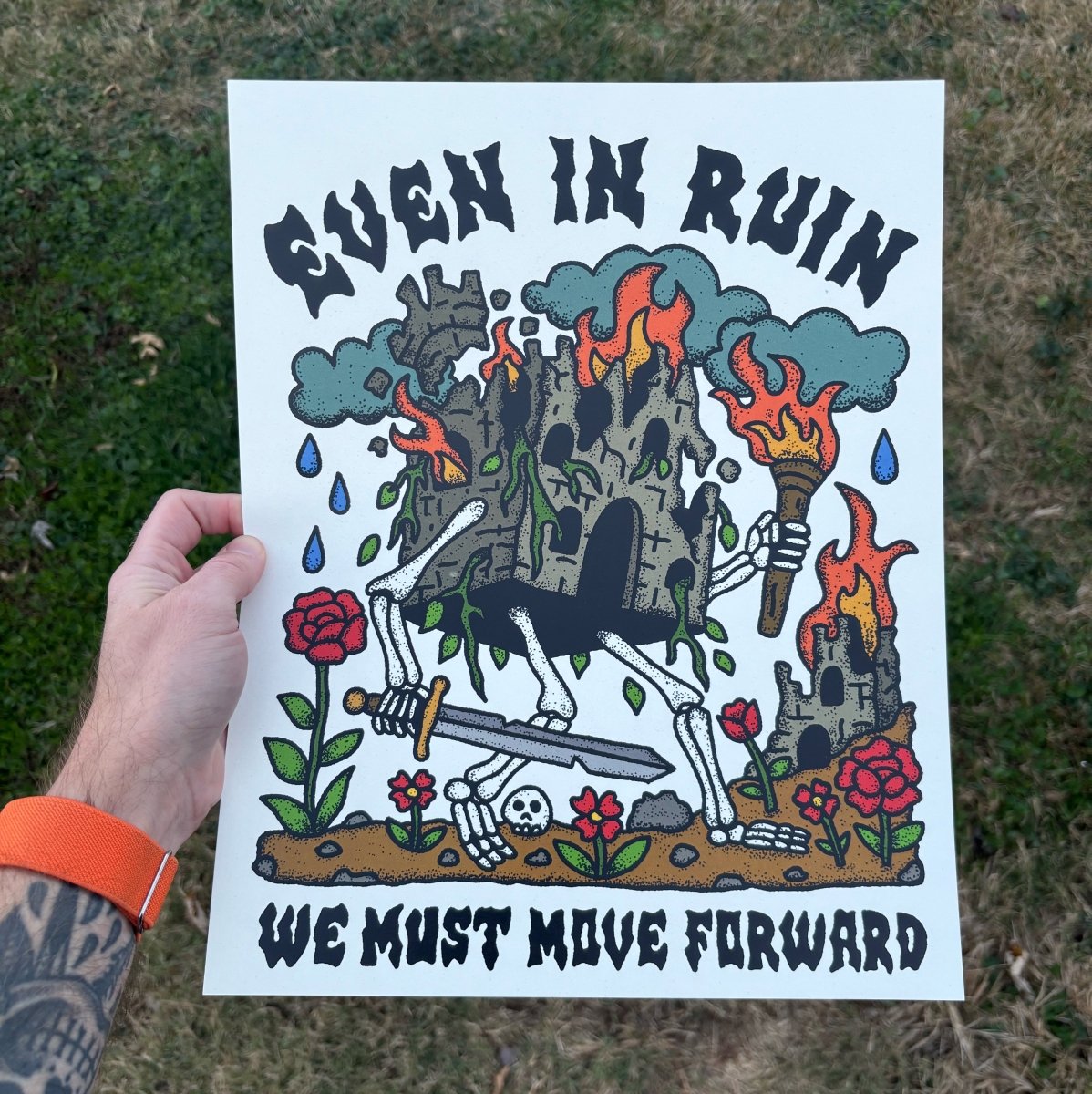 Even in ruin we must move forward print (3 size options) - Print - Pretty Bad Co.