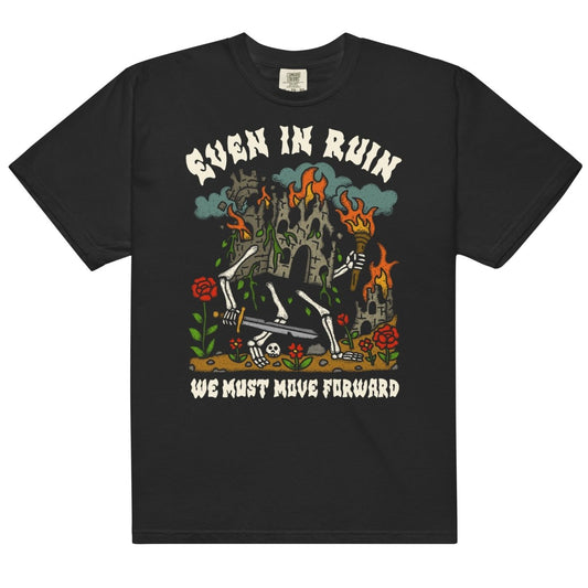 Even in ruin we must move forward tshirt (black) - T-Shirt - Pretty Bad Co.