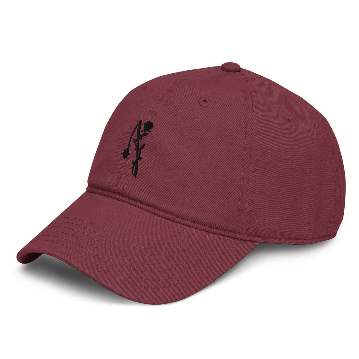 Flail and rose garment washed cap - Baseball Cap - Pretty Bad Co.