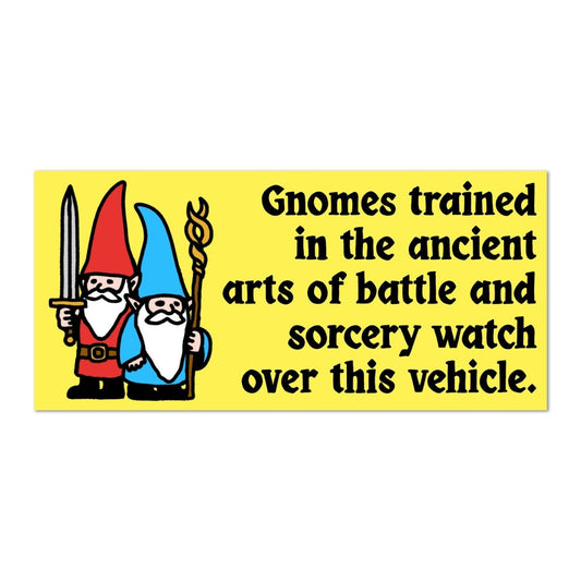 Gnomes bumper sticker - Sticker - Pretty Bad Co.