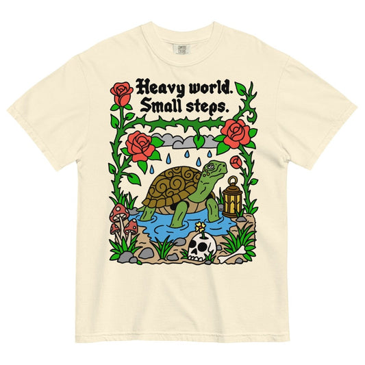 Heavy world small steps tshirt - T-Shirt - Pretty Bad Co.
