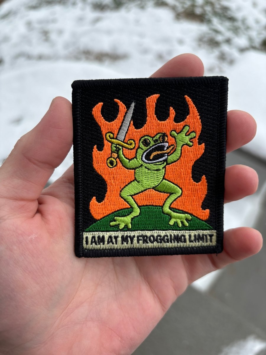 I am at my frogging limit patch - Patch - Pretty Bad Co.