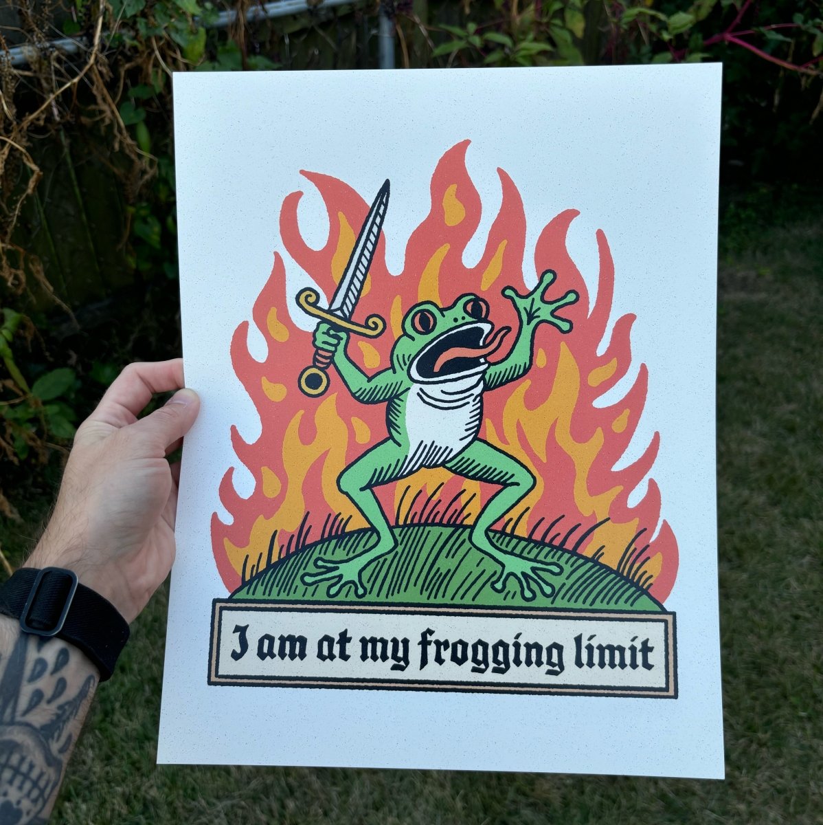 I am at my frogging limit print *2 sizes available* - Print - Pretty Bad Co.