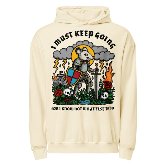 I must keep going garment dyed hoodie - Pretty Bad Co.