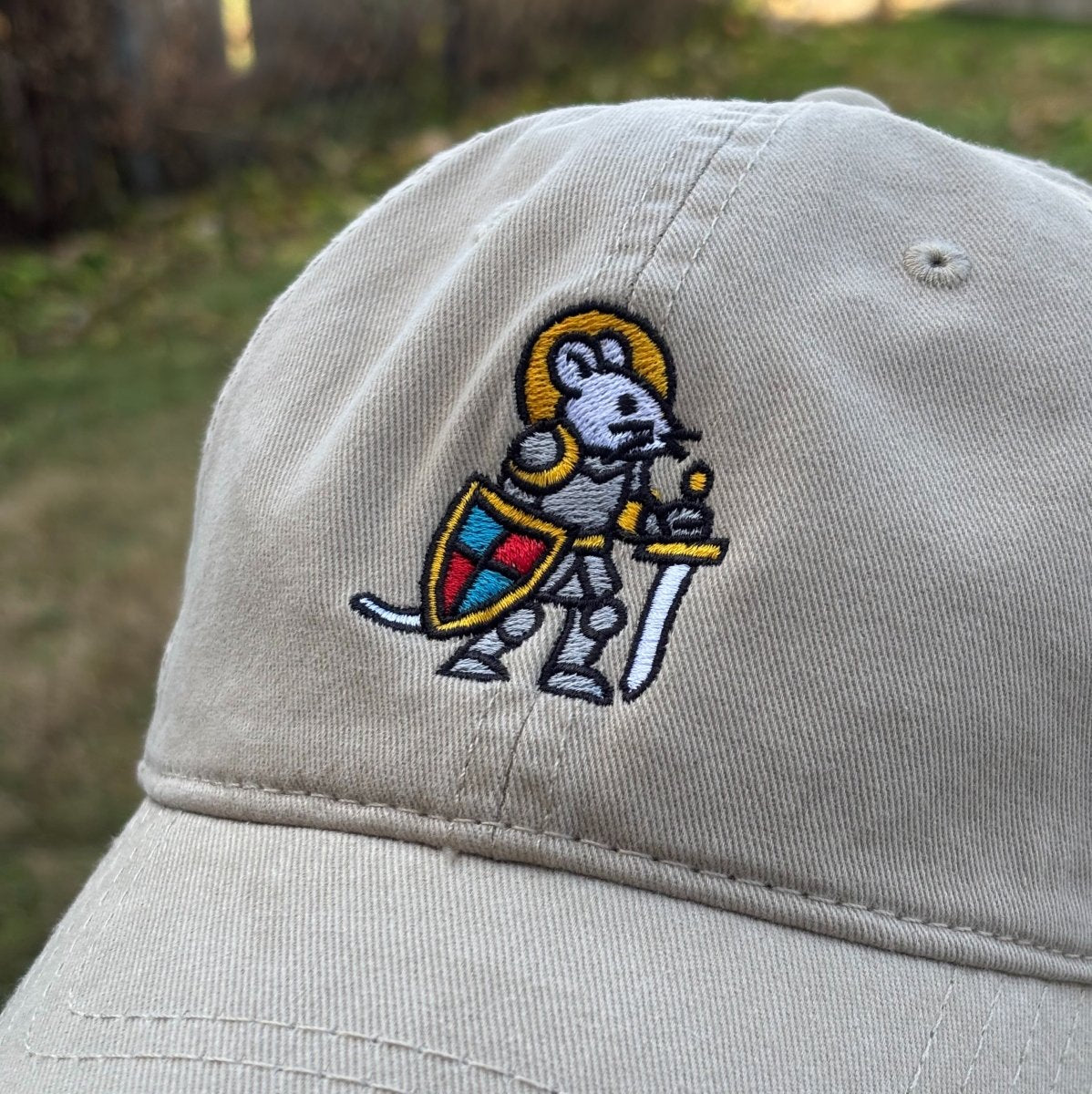 I must keep going mouse knight garment washed cap - Dad Hat - Pretty Bad Co.