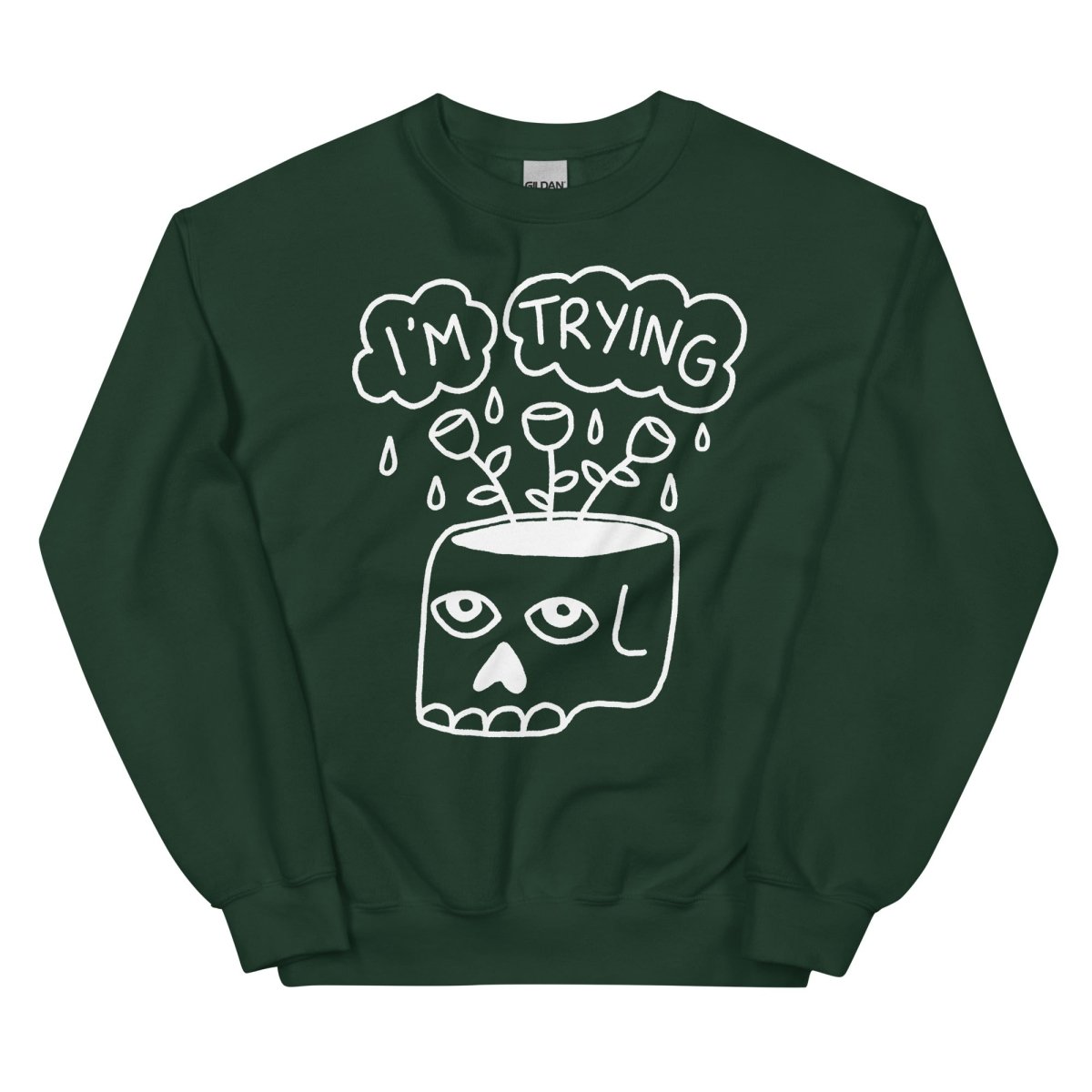 I'm trying sweatshirt (mono) - Pretty Bad Co.