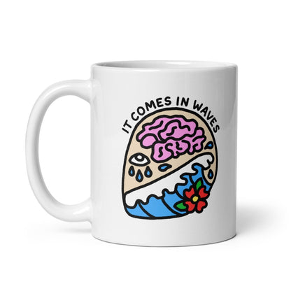 It comes in waves skull mug - Pretty Bad Co.