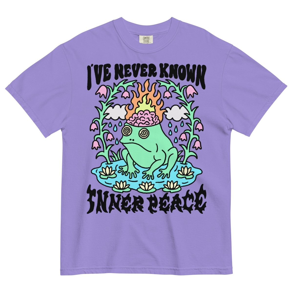 Pretty Bad I've never known inner peace tshirt (color) – Pretty Bad Co.