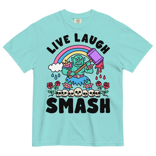 Live laugh smash tshirt (color) - Pretty Bad Co.