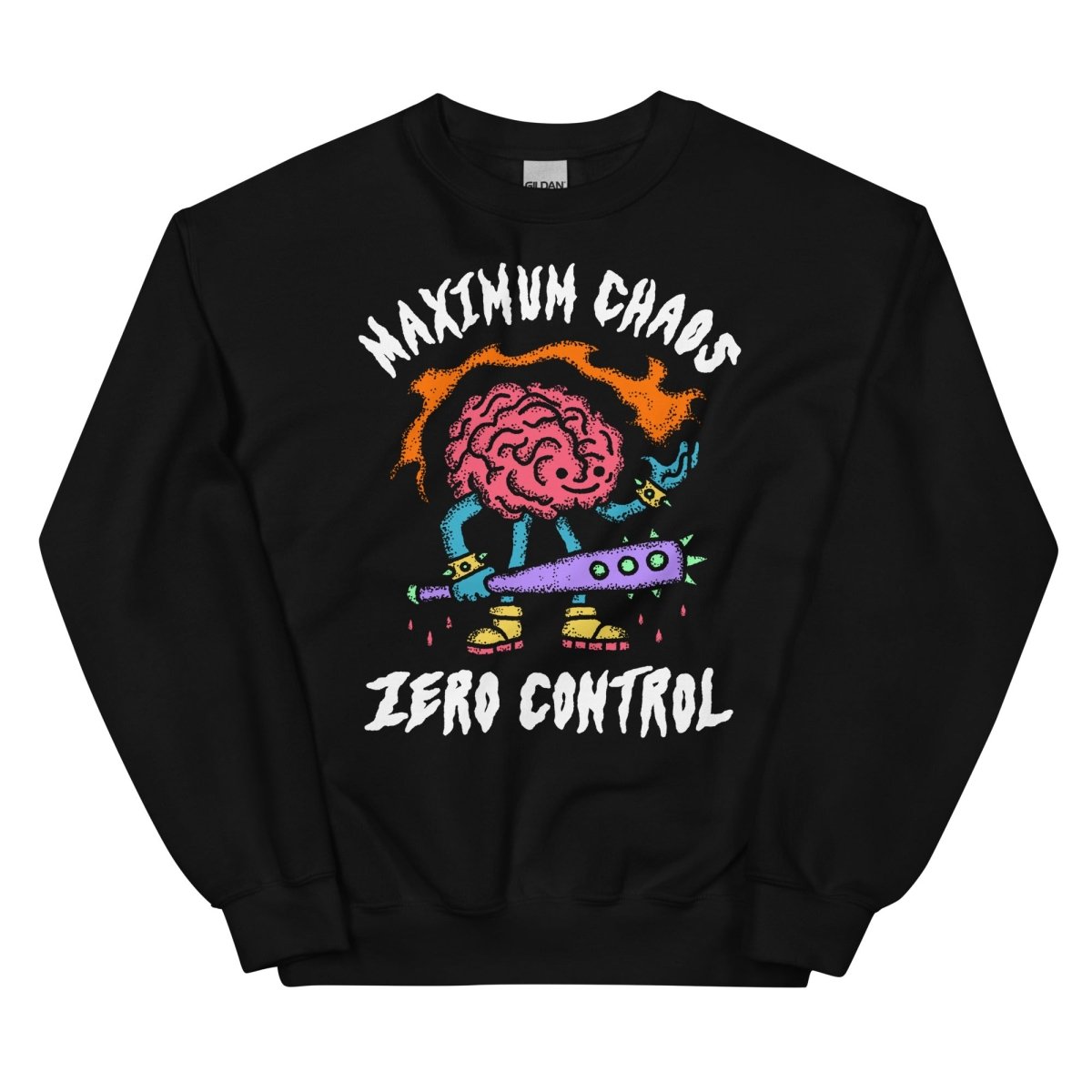 Maximum chaos sweatshirt (black) - Pretty Bad Co.