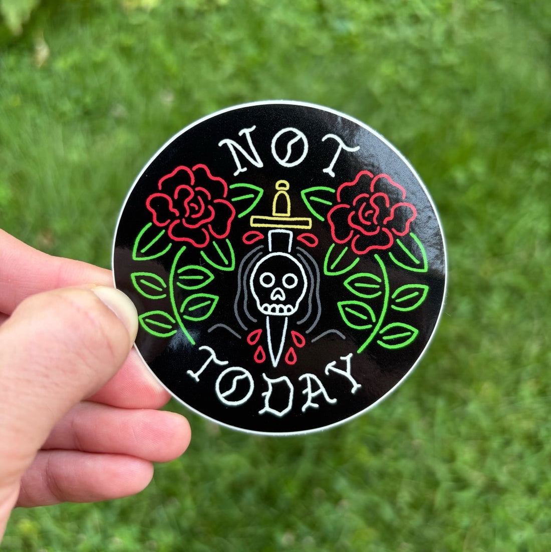Not today sticker – Pretty Bad Co.