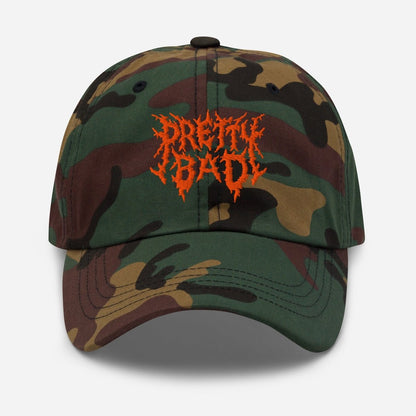 Pretty Bad Camo Chaos Hat - Baseball Cap - Pretty Bad Co.