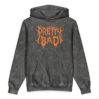 Pretty Bad Camo Chaos Logo Hooded Sweatshirt - Hooded Sweatshirt - Pretty Bad Co.