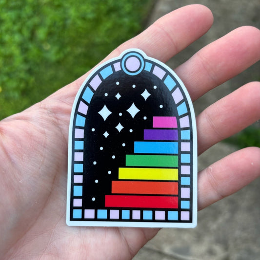 Rainbow portal sticker - Sticker - Pretty Bad Co.
