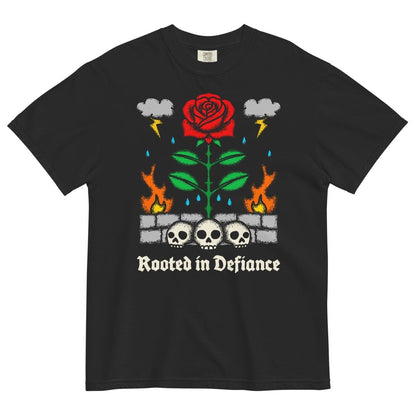 Rooted in defiance tshirt (black) - Pretty Bad Co.