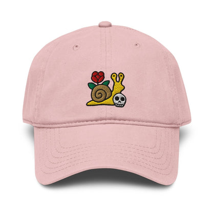 Snail garment washed hat (5 color options) - Dad Hat - Pretty Bad Co.